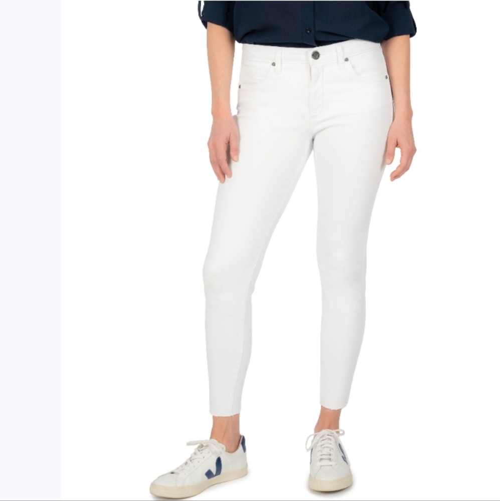 Kut from the Kloth white skinny jeans